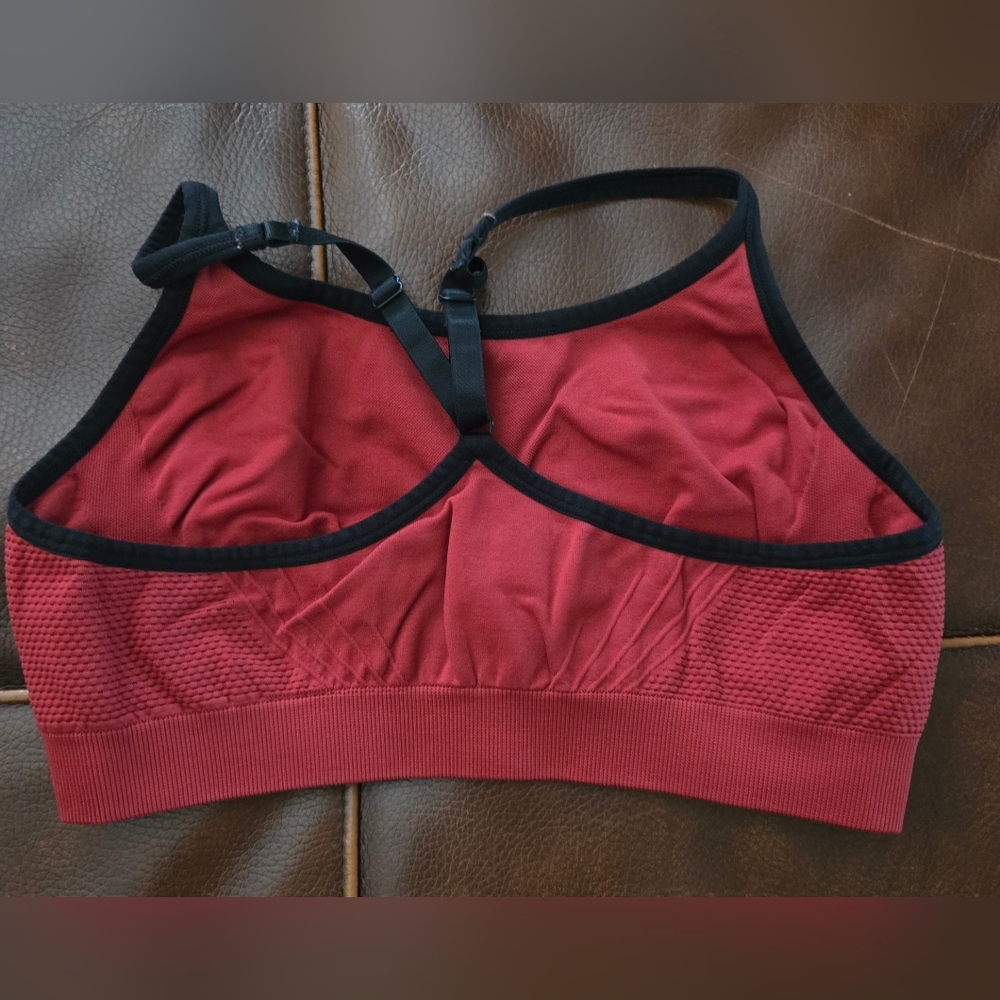 Champion Sports Bra Duo Gray and Red Size Medium - Picture 5 of 8